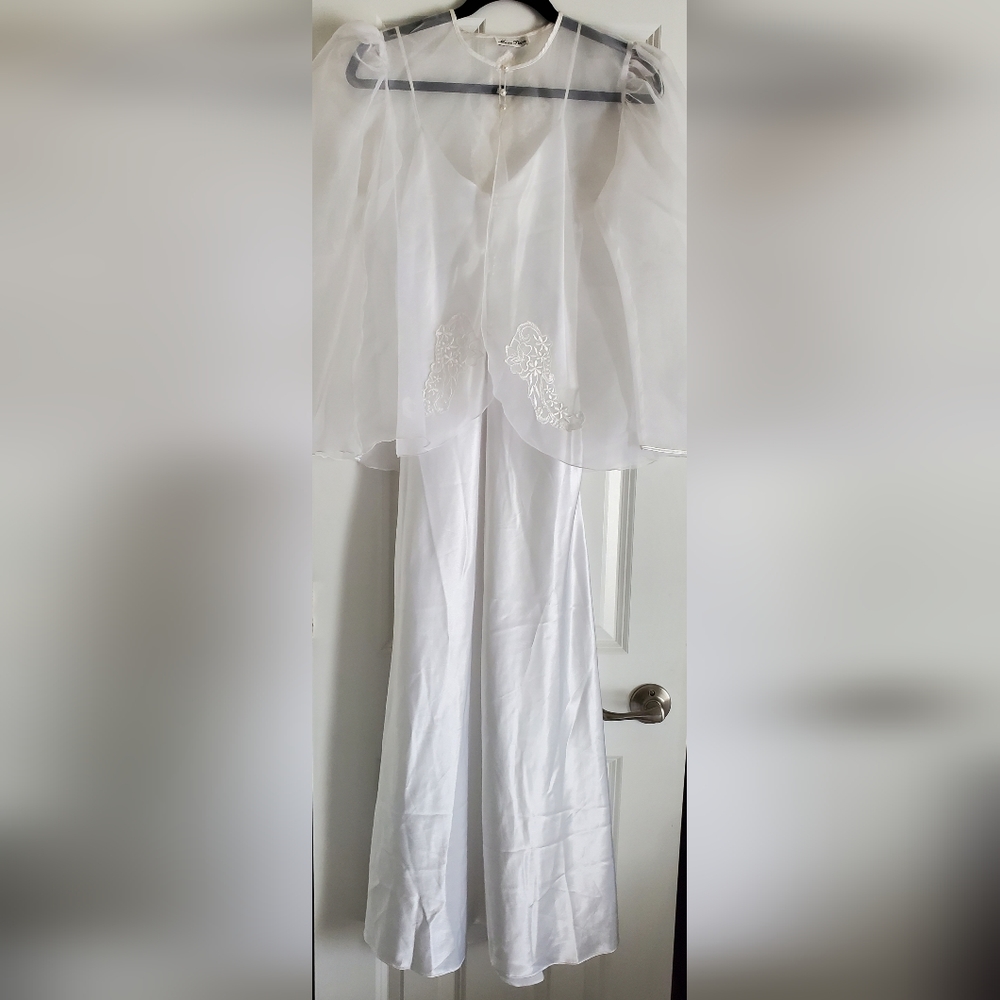 EUC VINTAGE MISS DIOR BRIDAL SET - SLIP GOWN AND MATCHING JACKET